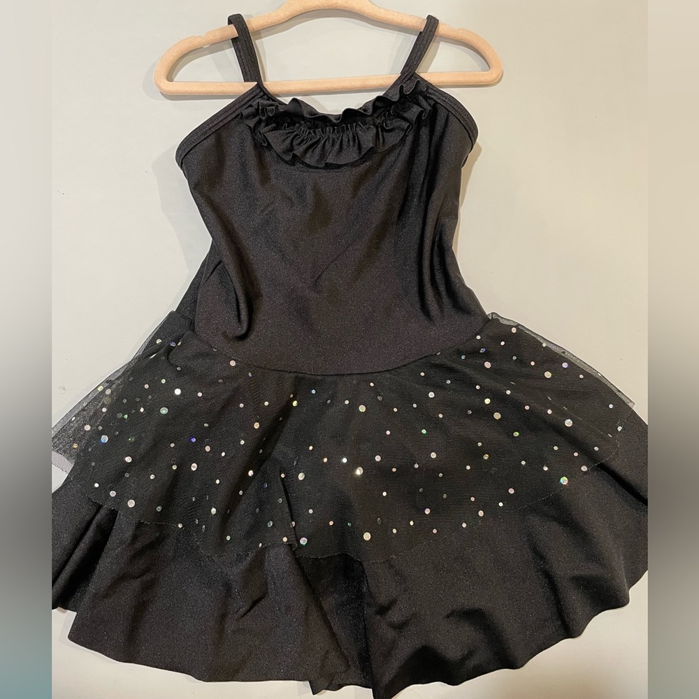 Black skirted dance leotard CS